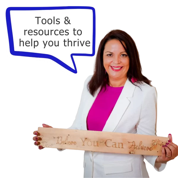 Joe Roe The Mental Health Coach saying, "Tools and resources to help you thrive"
