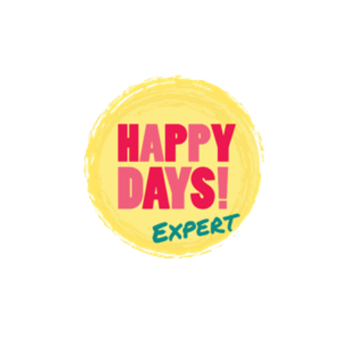 A logo showing that Joe is a Happy Days featured Expert